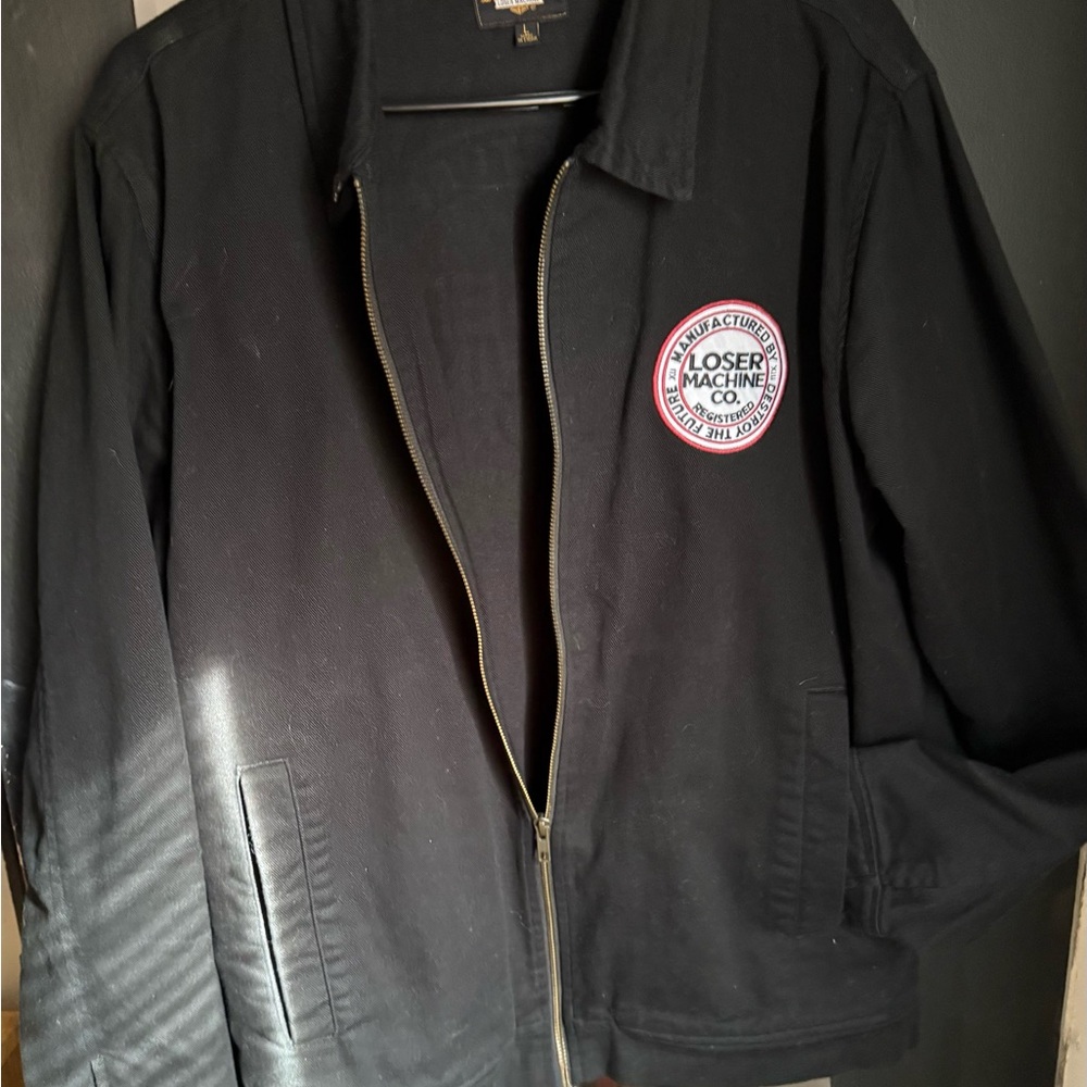 Loser Machine Men's Black Lightweight Utility Work Jacket